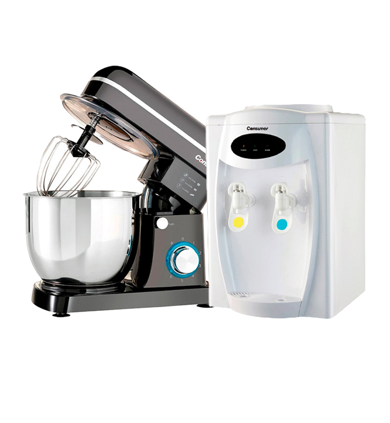 COMBO MAMA-DISPENSER DE MESA SIMPLE+BATIDORA PLANETARIA CONSUMER