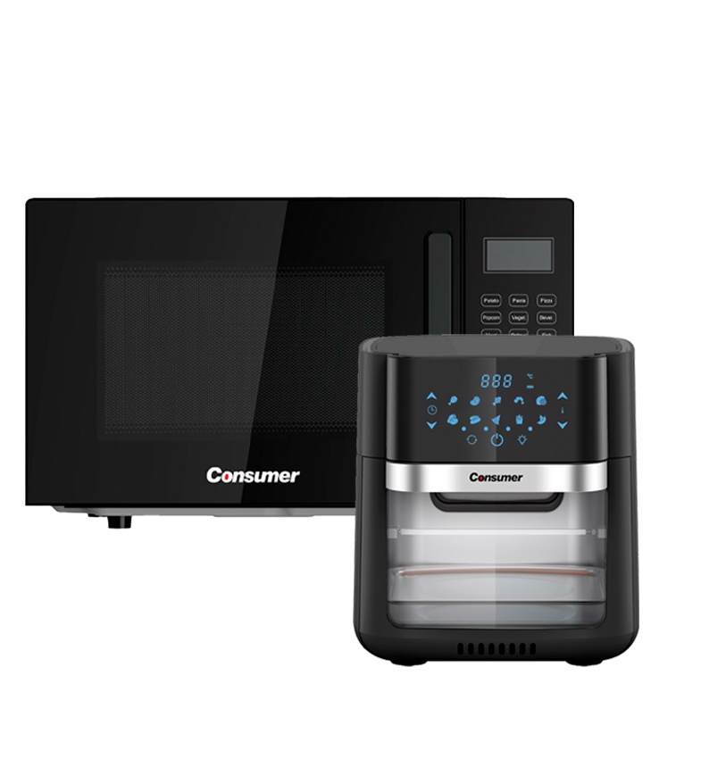 COMBO MAMA-MICROONDA DE 25L+FREIDORA DE AIRE 10L CONSUMER