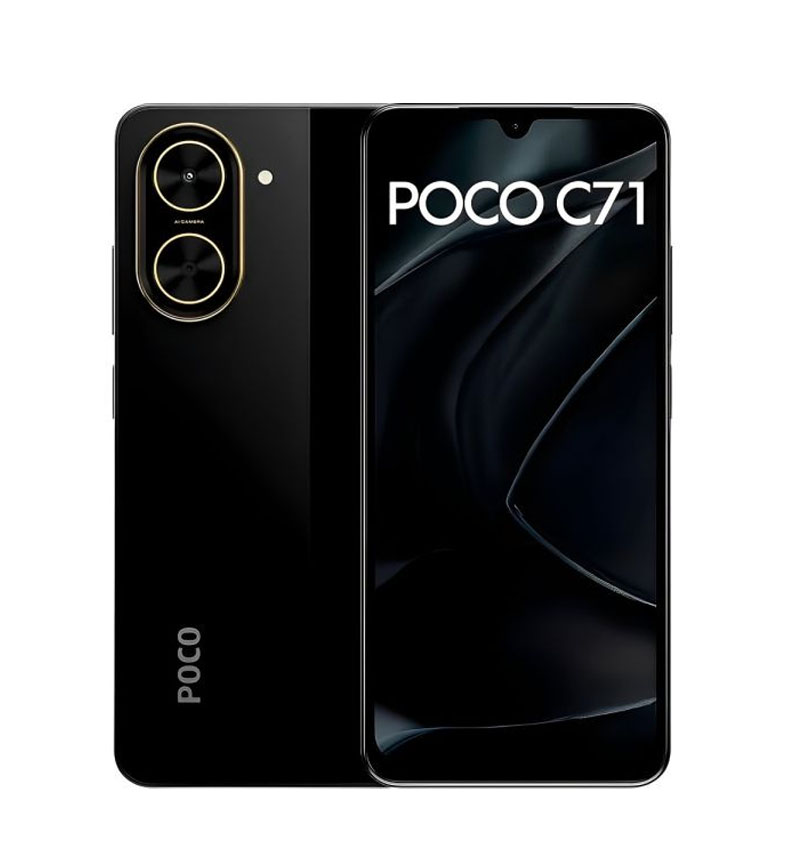 CELULAR XIAOMI POCO C71 DUAL 128GB/4GB RAM BLACK