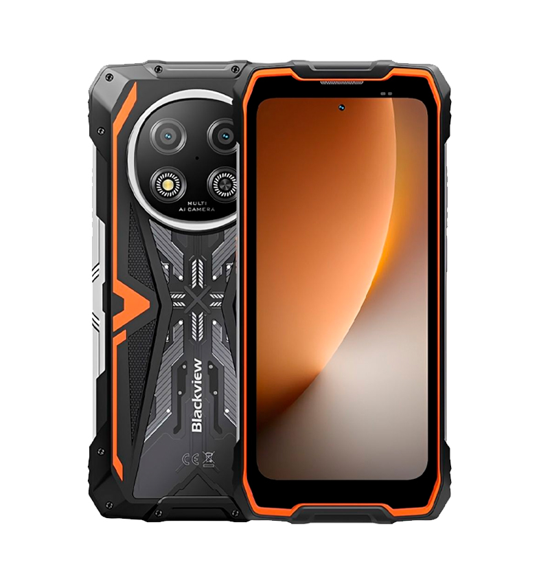 CELULAR BLACKVIEW ROCK 2 256GB/12GB 5G NFC BLACK/ORANGE RESIST. GOLPES/AGUA