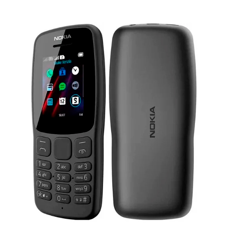 CELULAR NOKIA 106 TA-1564 DUAL SIM BLACK BANDA 850/190/2100