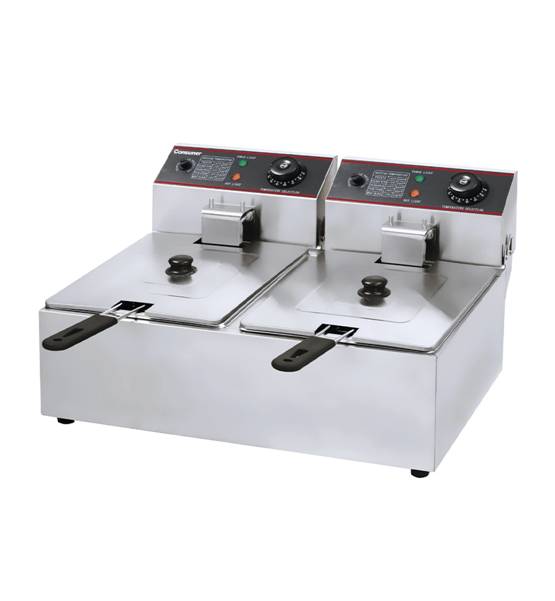 FREIDORA ELECTRICA 2 TANQUES 12L CONSUMER