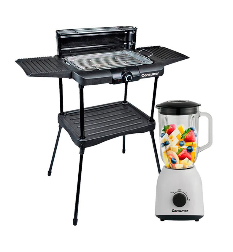 COMBO MAMA-PARRILLA ELECTRICA+LICUADORA 2V CONSUMER