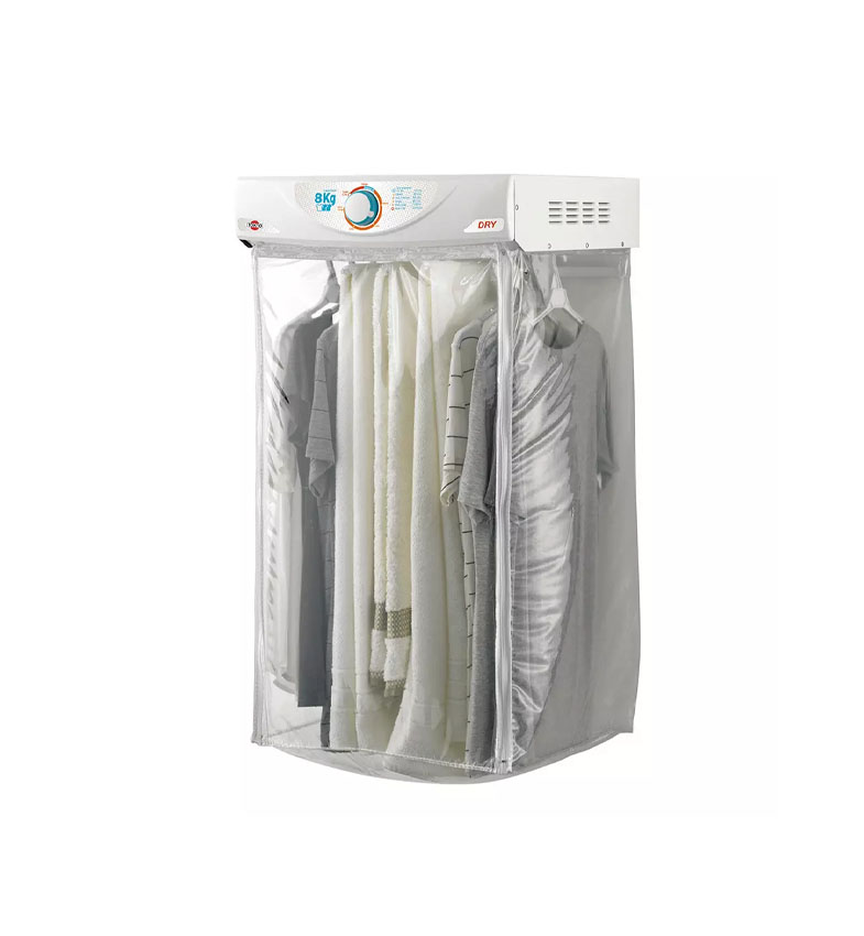 SECARROPAS COLGANTE TOKYO DRY 8KGS CON 9 ESPACIOS PARA COLGAR 65°C + ANTIARRUGAS