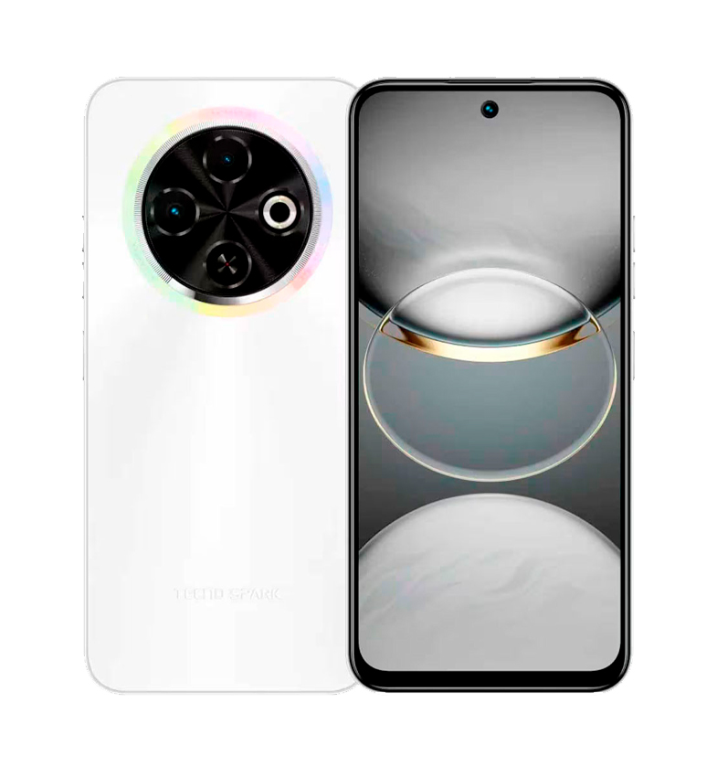 CELULAR TECNO MOBILE SPARK 30C KL5 6.67 DS LTE 4/128GB WHITE ANATEL