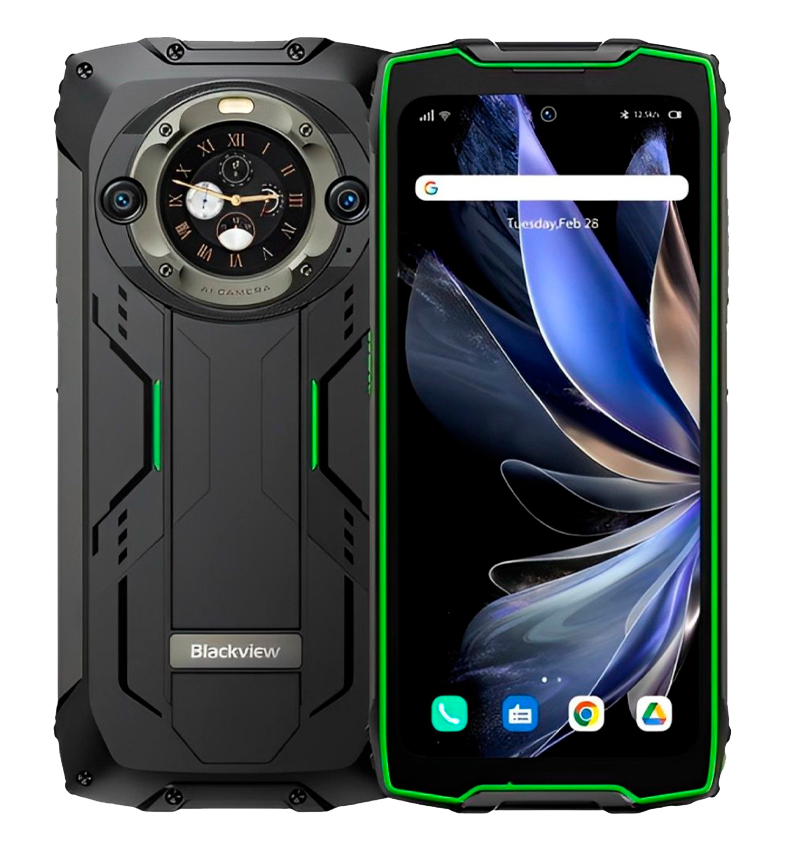 CELULAR BLACKVIEW BV9300 PRO 256GB/12GB 4G GREEN (BLACK/GREEN) RESIST. GOLPES/AGUA
